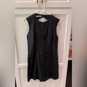 NWT Abercrombie Black Dress - Crew neck front, open keyhole back